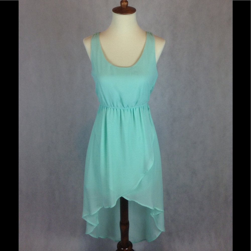Mint High Low Dress